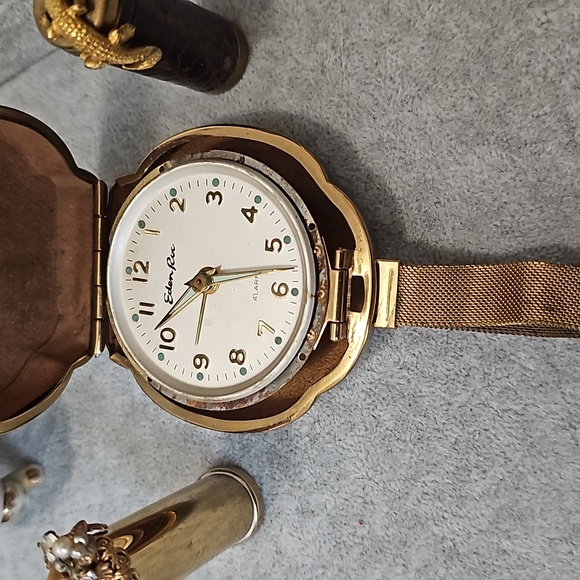 Antique German Travel Clock - Picture 2 of 4